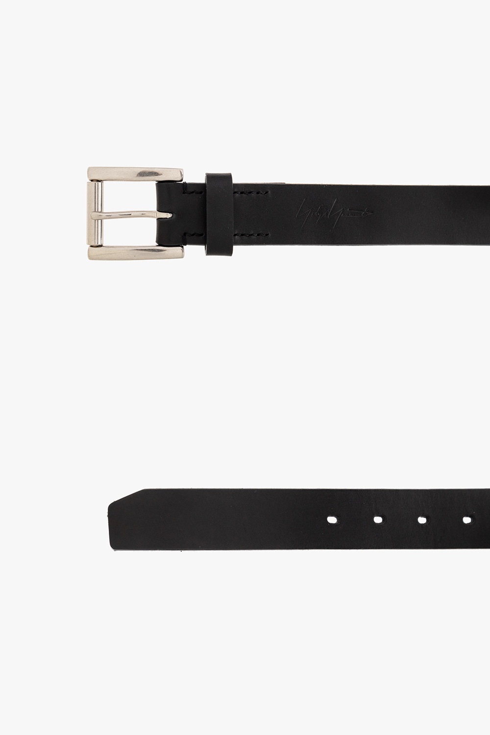 COW LEATHER25MM LONG RING BELT(FREE SIZE Black): S'YTE｜THE